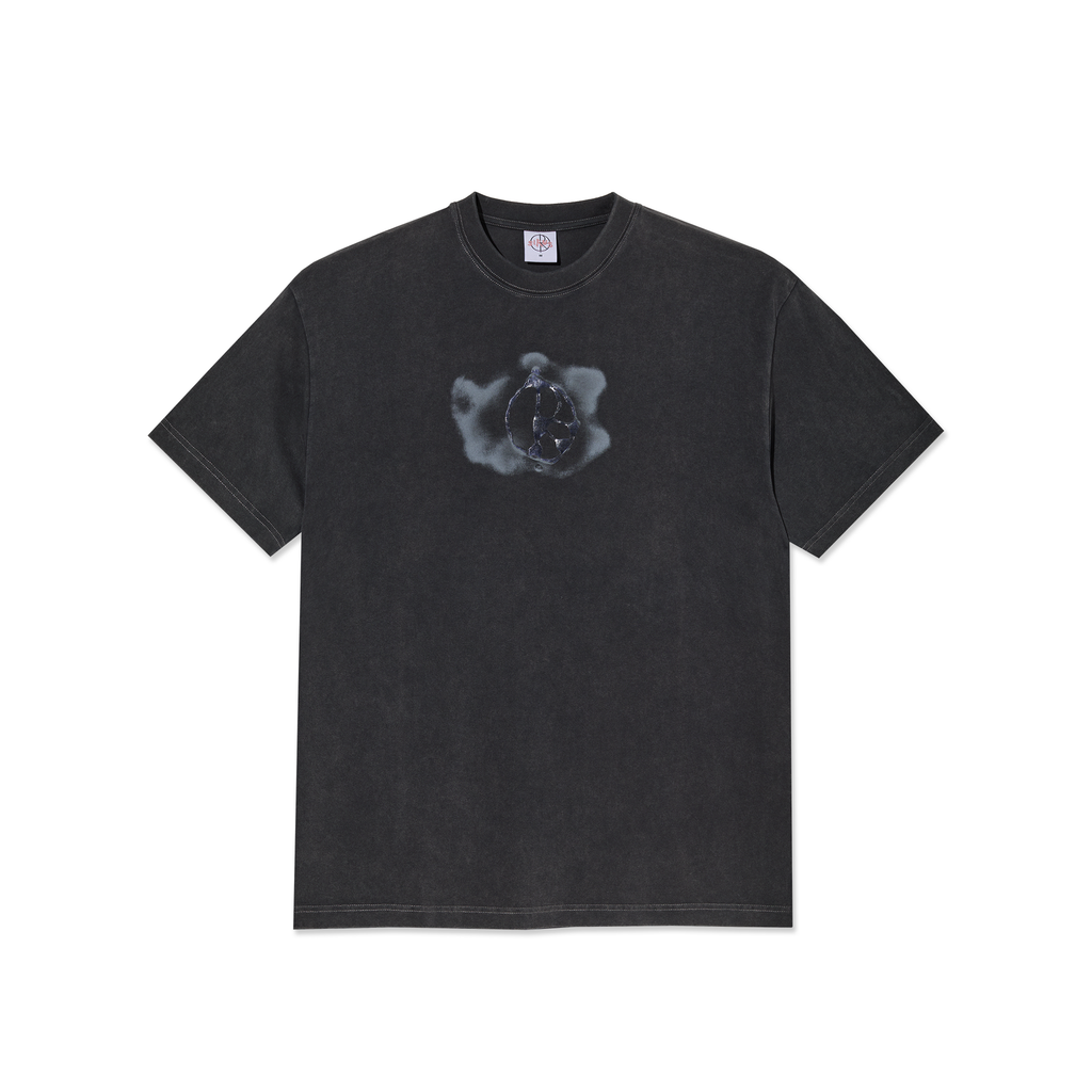 Metal Logo Tee - Silver Black