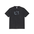 Metal Logo Tee - Silver Black