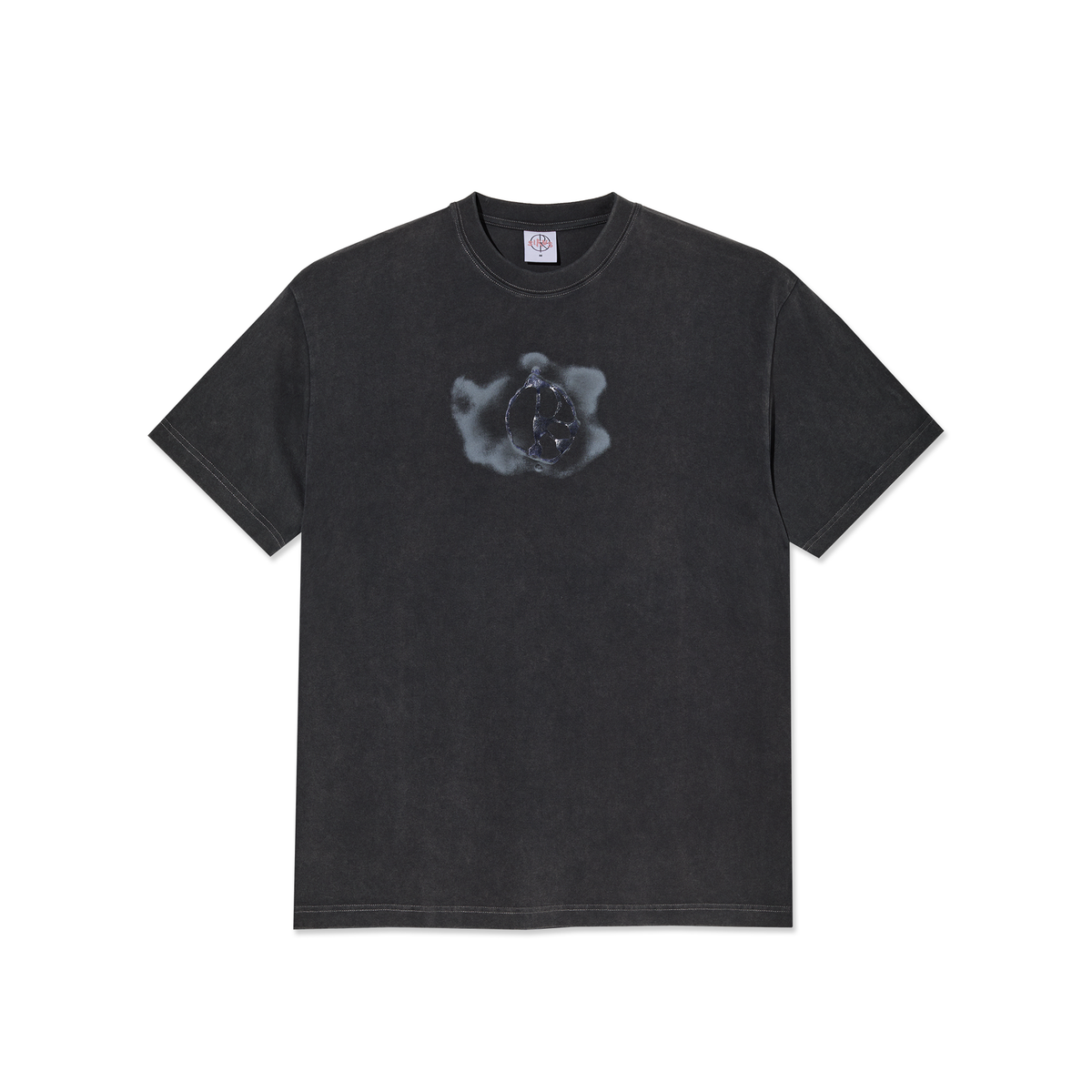 Metal Logo Tee - Silver Black