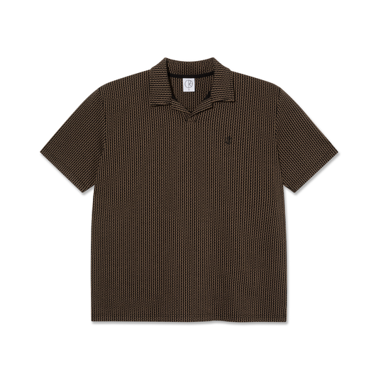 Serge Polo Shirt - Brass / Black