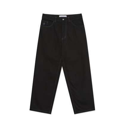 Big Boy Pants - Black / Blue Stitching