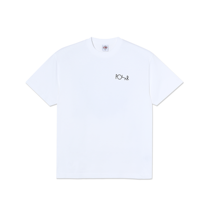 Fill Logo Happy Sad Tee - White