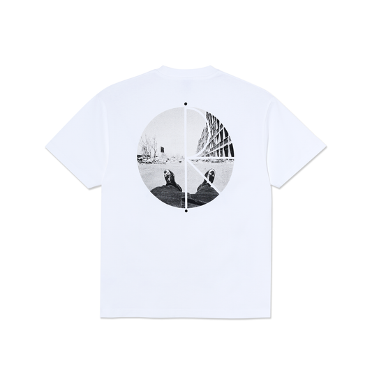 Fill Logo Happy Sad Tee - White