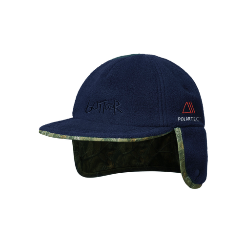 Polartec Reversible Trapper Cap - Forest Camo / Navy