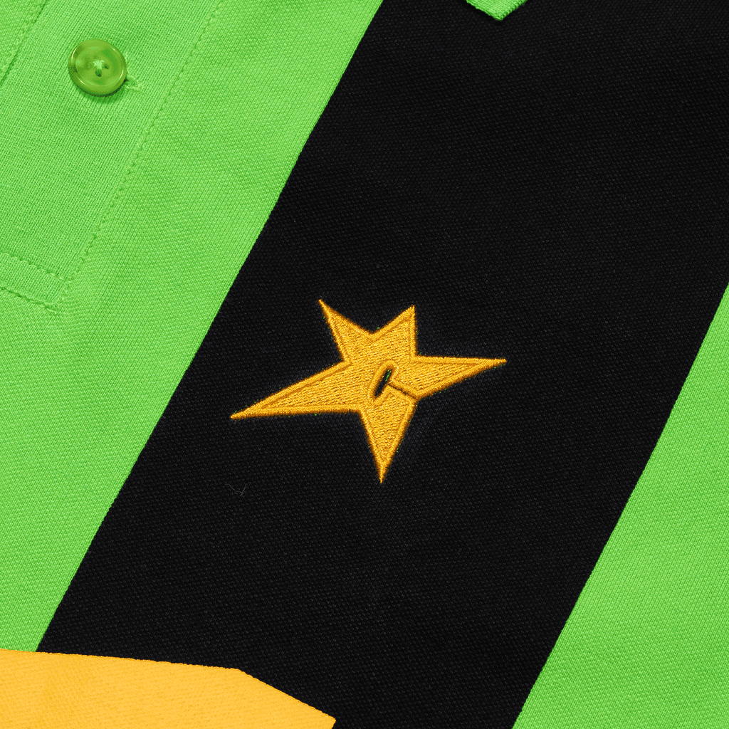 C-Star Polo Jersey - Green Stripe