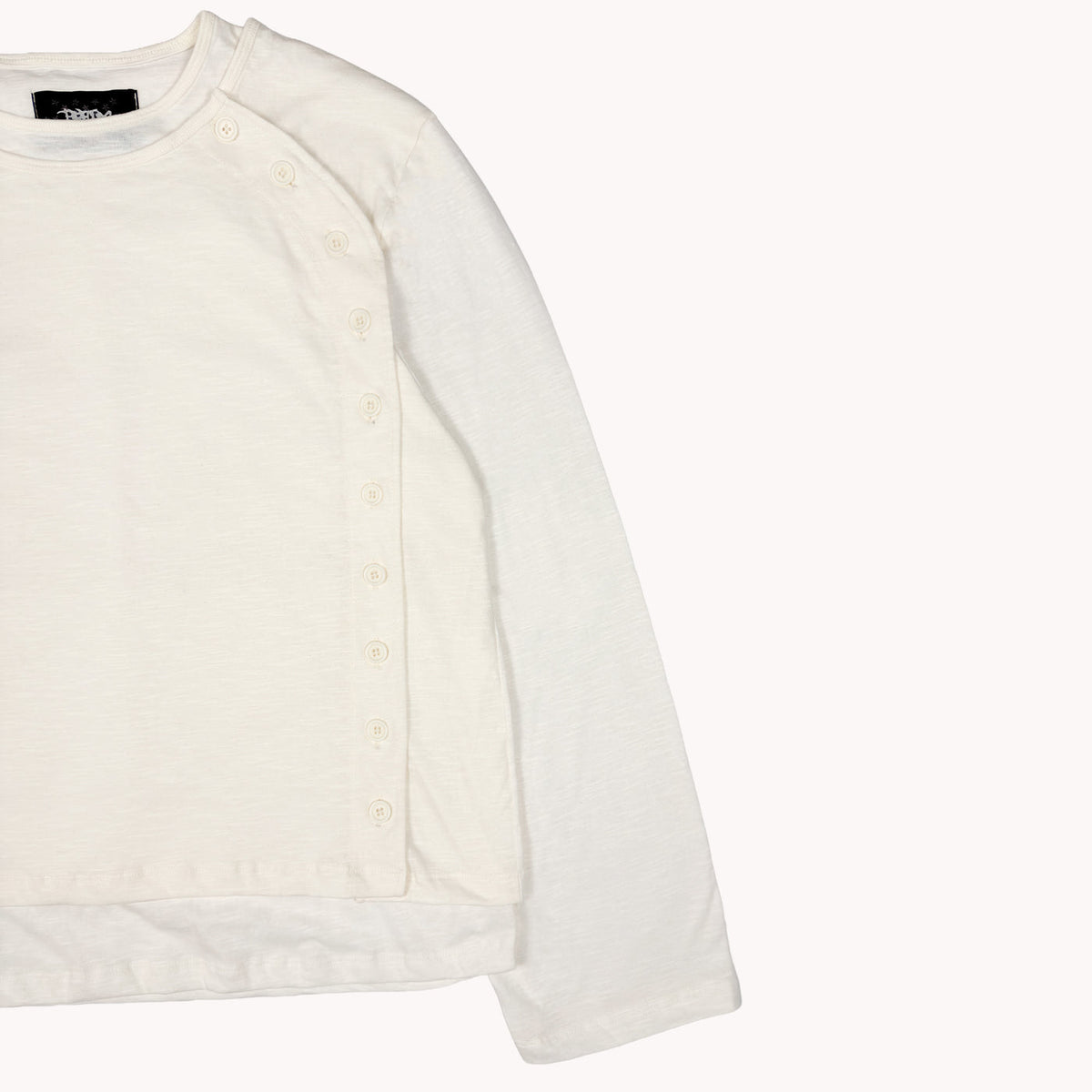 Henley “Skin” Off-White LS
