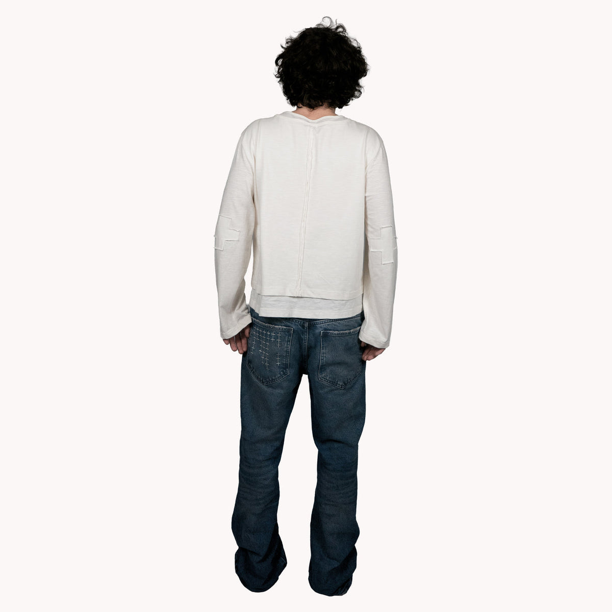 Henley “Skin” Off-White LS