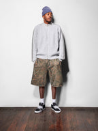 Overlock Stitch Fleece Shorts - Forest Camo