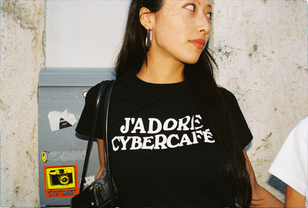 J'adore Baby Tee - Black