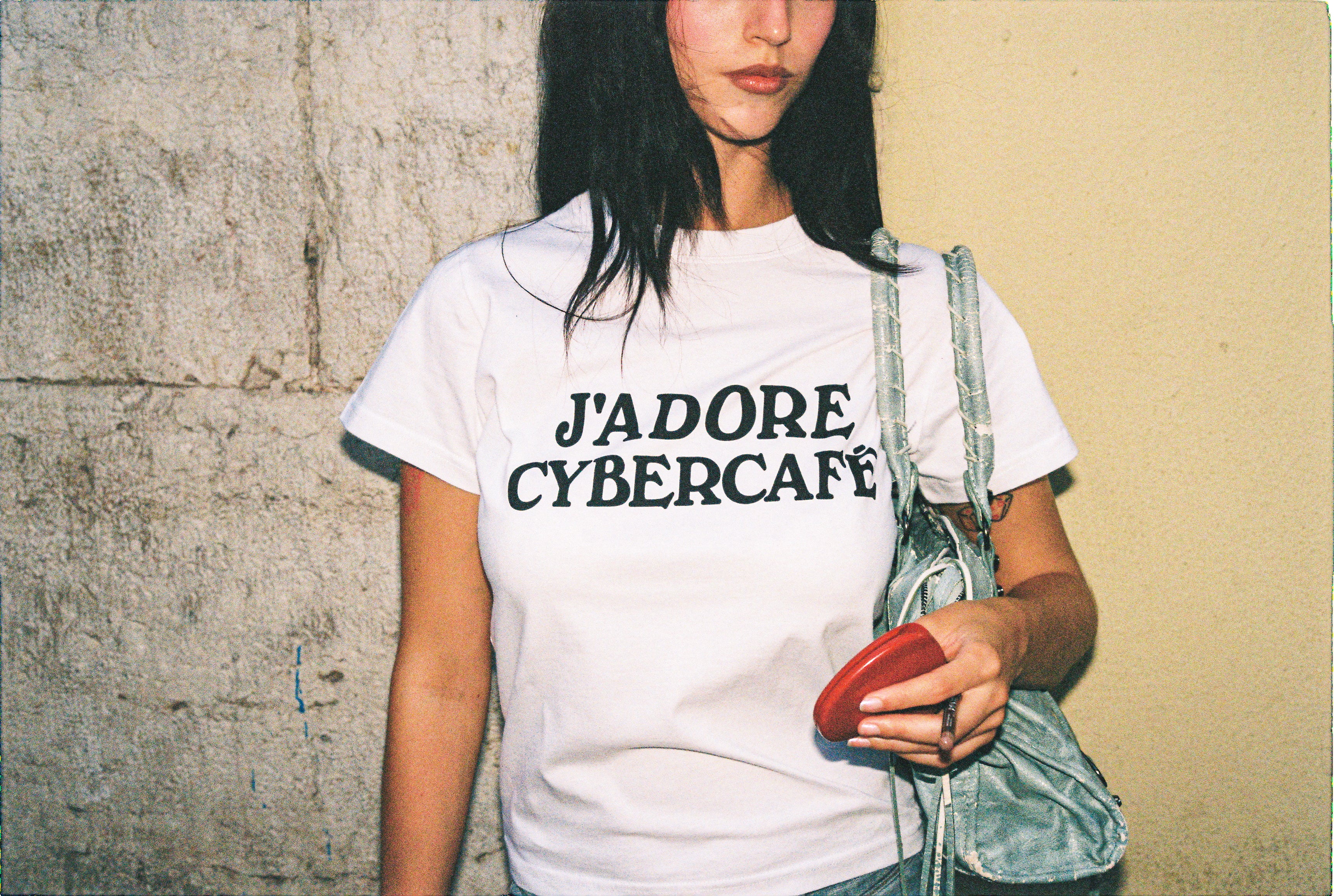 J'adore Baby Tee - White