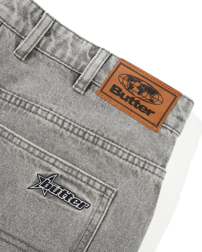 Racer Denim Jeans - Grey Wash