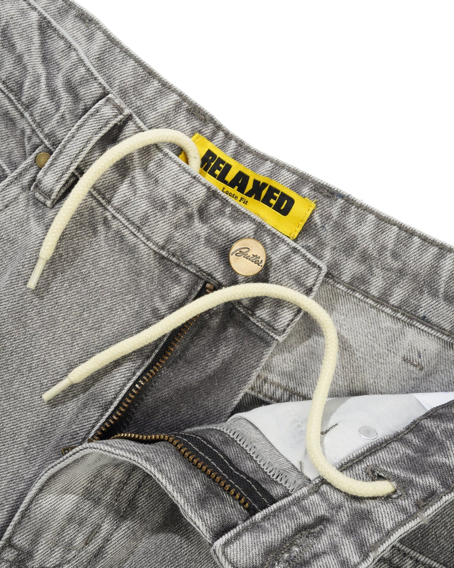 Racer Denim Jeans - Grey Wash