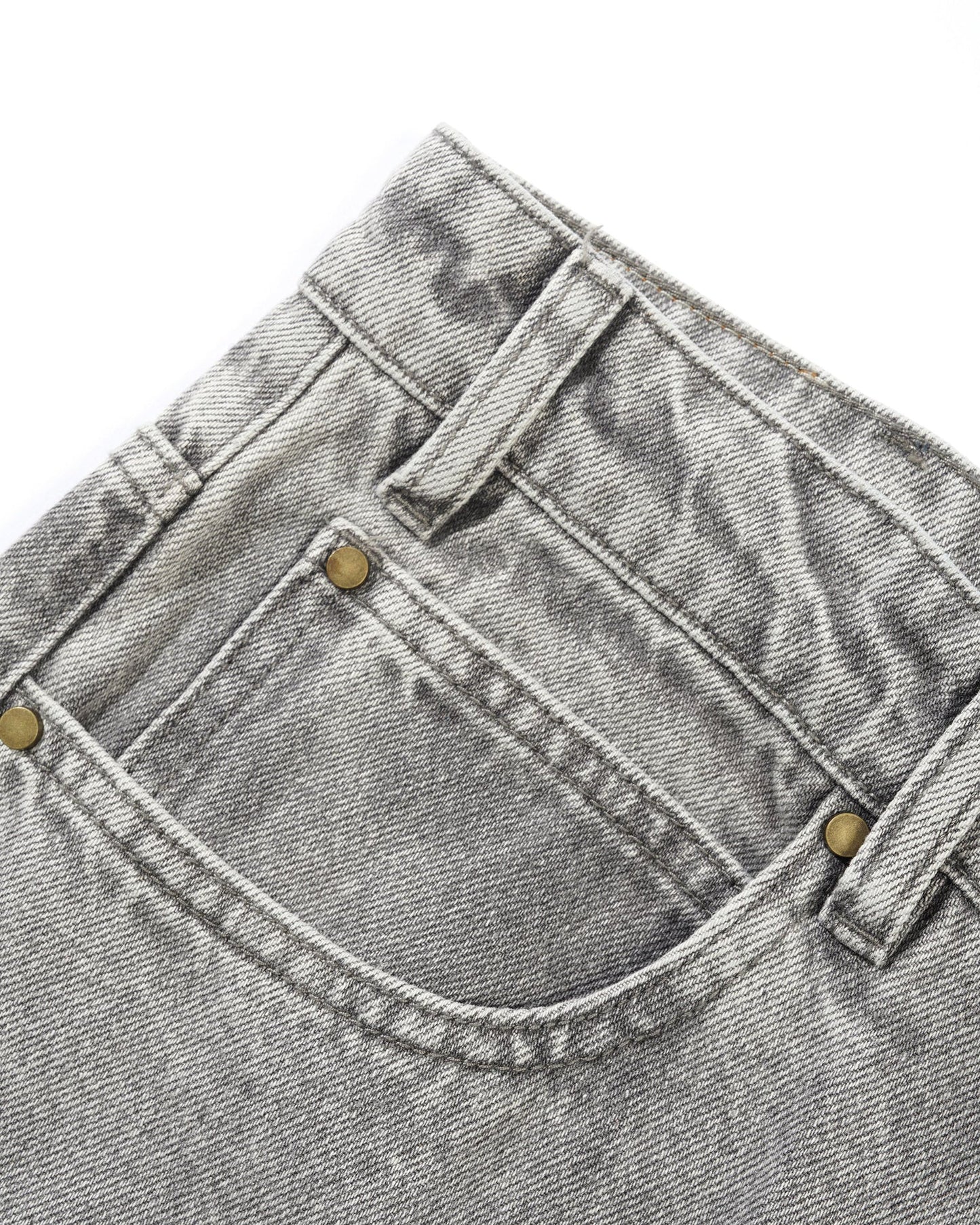 Racer Denim Jeans - Grey Wash
