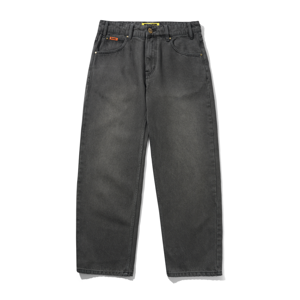 Relaxed Denim Jeans - Faded Black