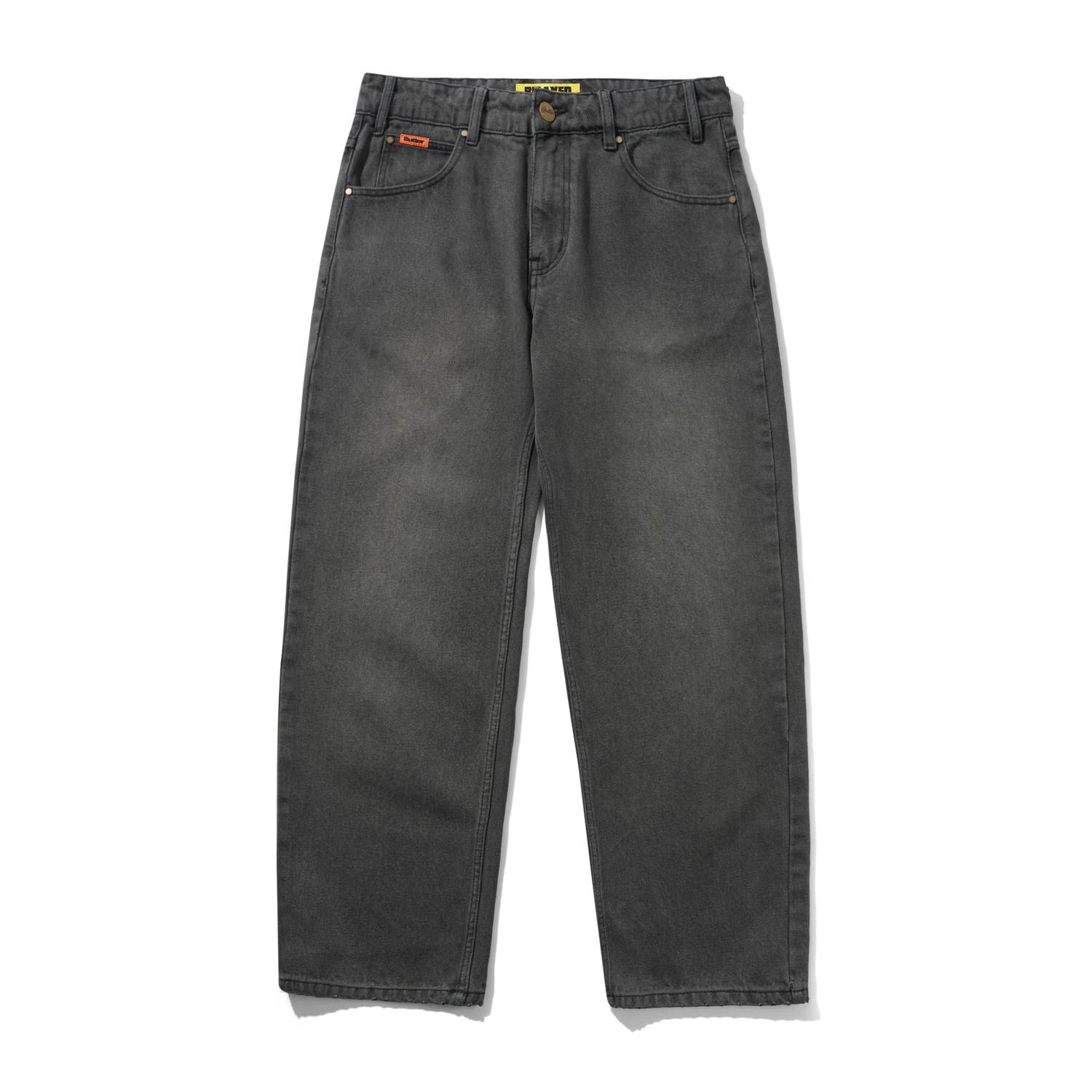 Relaxed Denim Jeans - Faded Black
