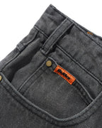 Relaxed Denim Jeans - Faded Black