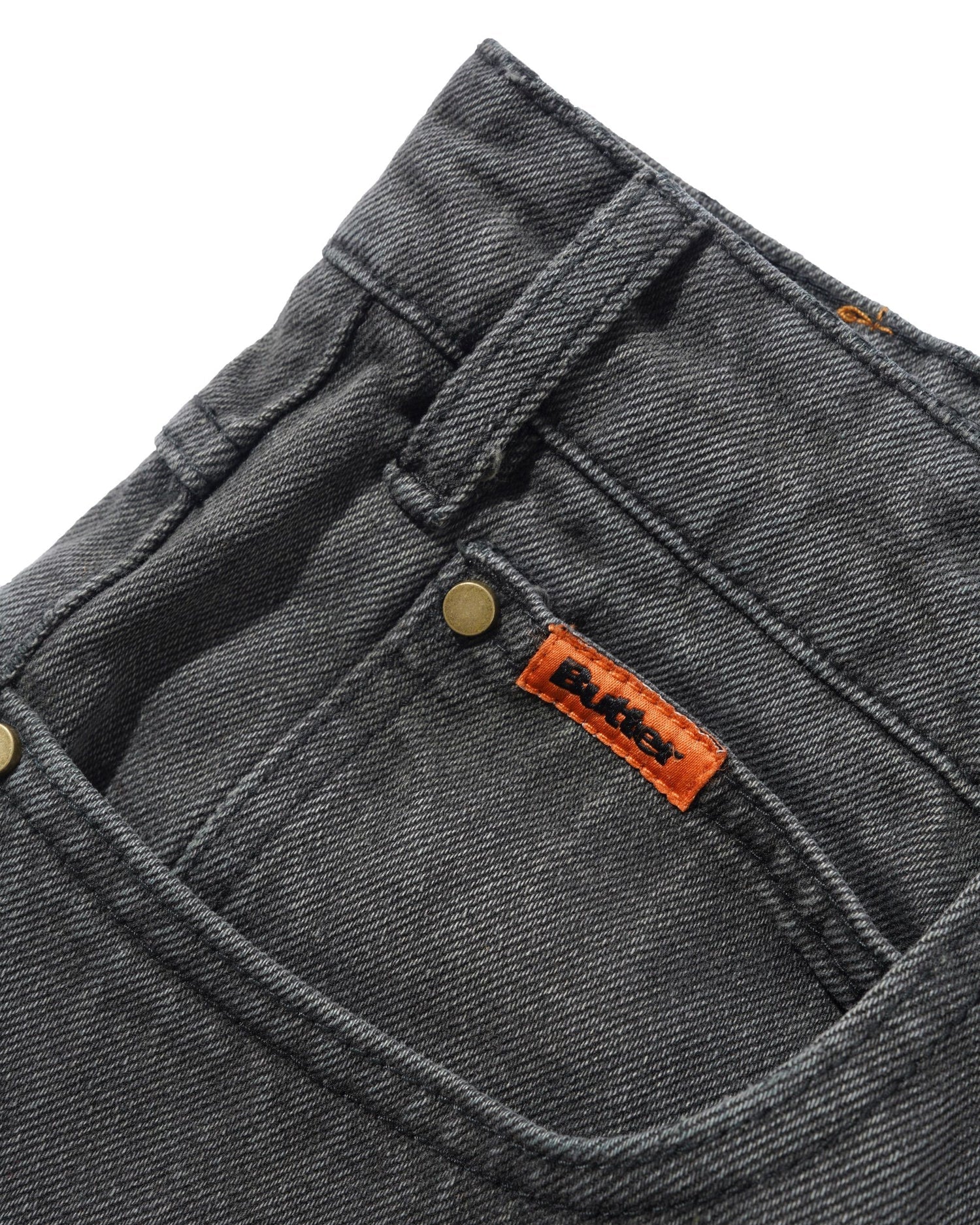 Relaxed Denim Jeans - Faded Black