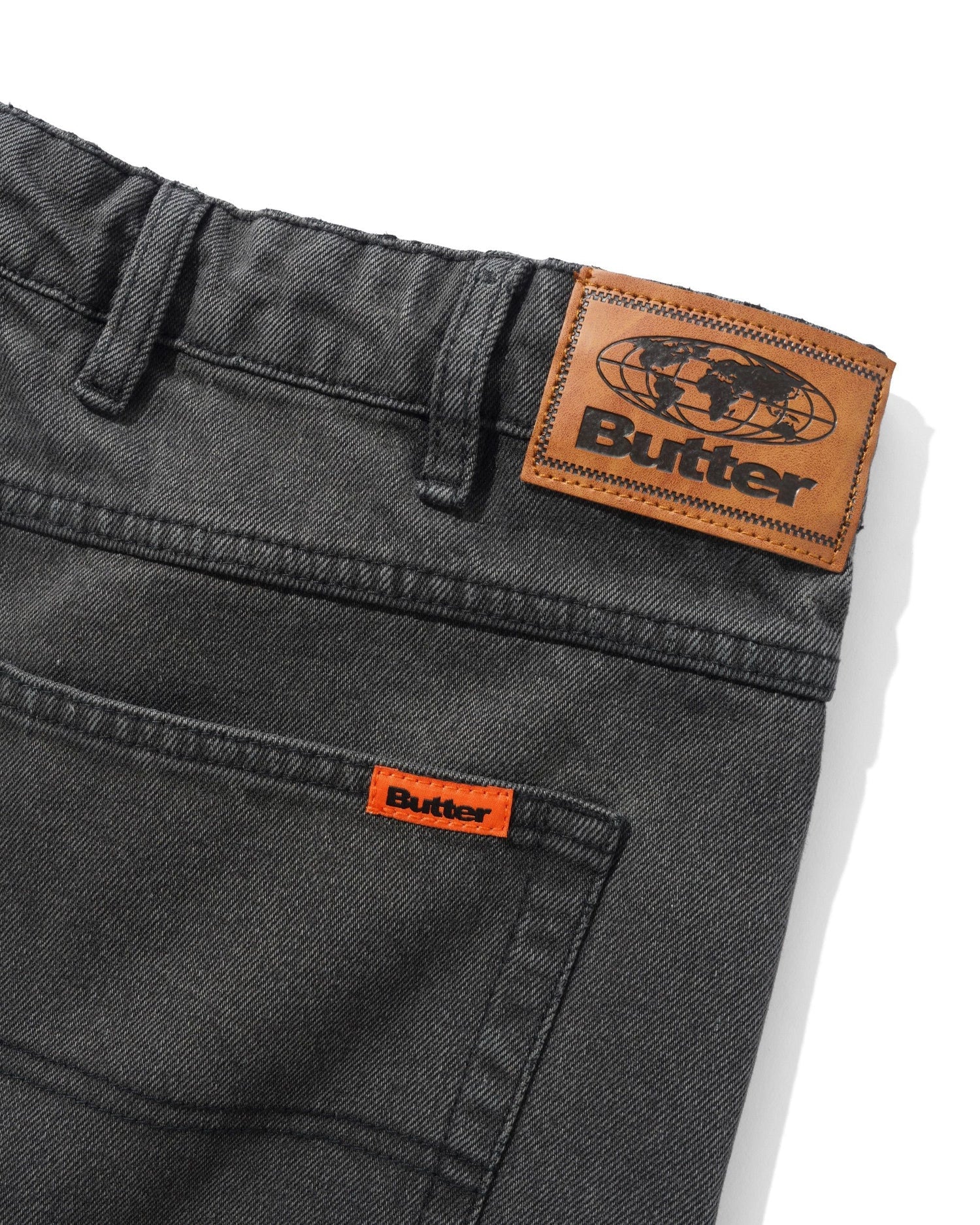 Relaxed Denim Jeans - Faded Black