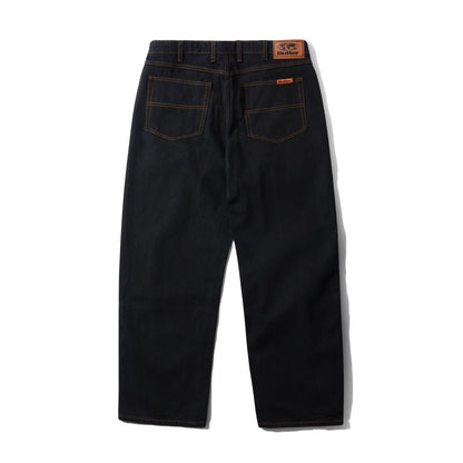 Relaxed Denim Jeans - Washed Black