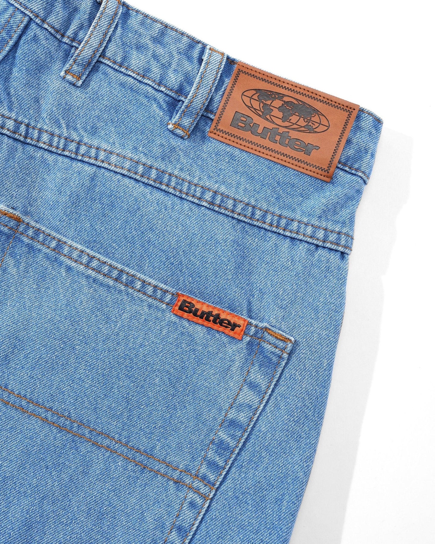 Relaxed Denim Jeans - Washed Indigo