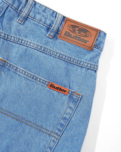 Relaxed Denim Jeans - Washed Indigo