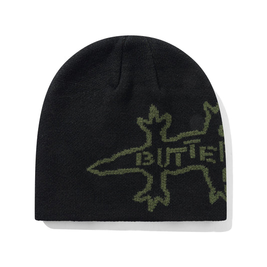 Reptile Skully Beanie - Black