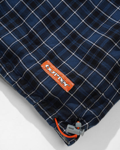 Reversible Dugout Pullover Crewneck - Grey / Navy Plaid