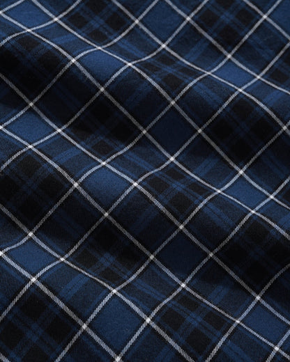 Reversible Dugout Pullover Crewneck - Grey / Navy Plaid