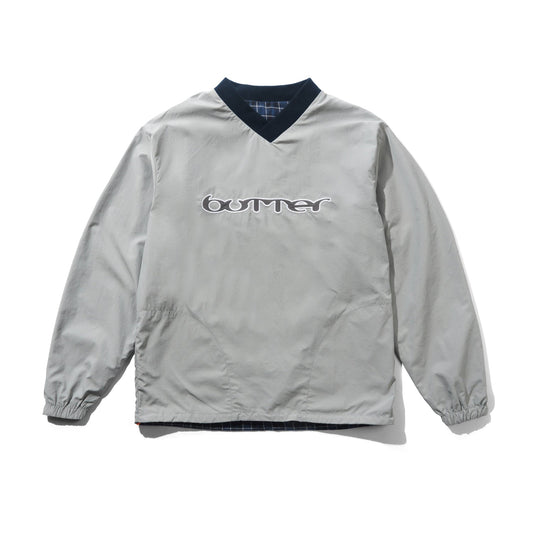 Reversible Dugout Pullover Crewneck - Grey / Navy Plaid