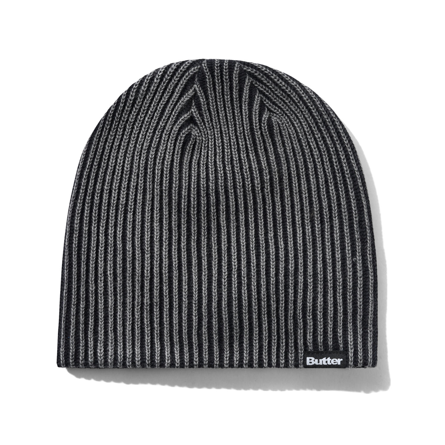 Ribbed Skully Beanie - Washed Black