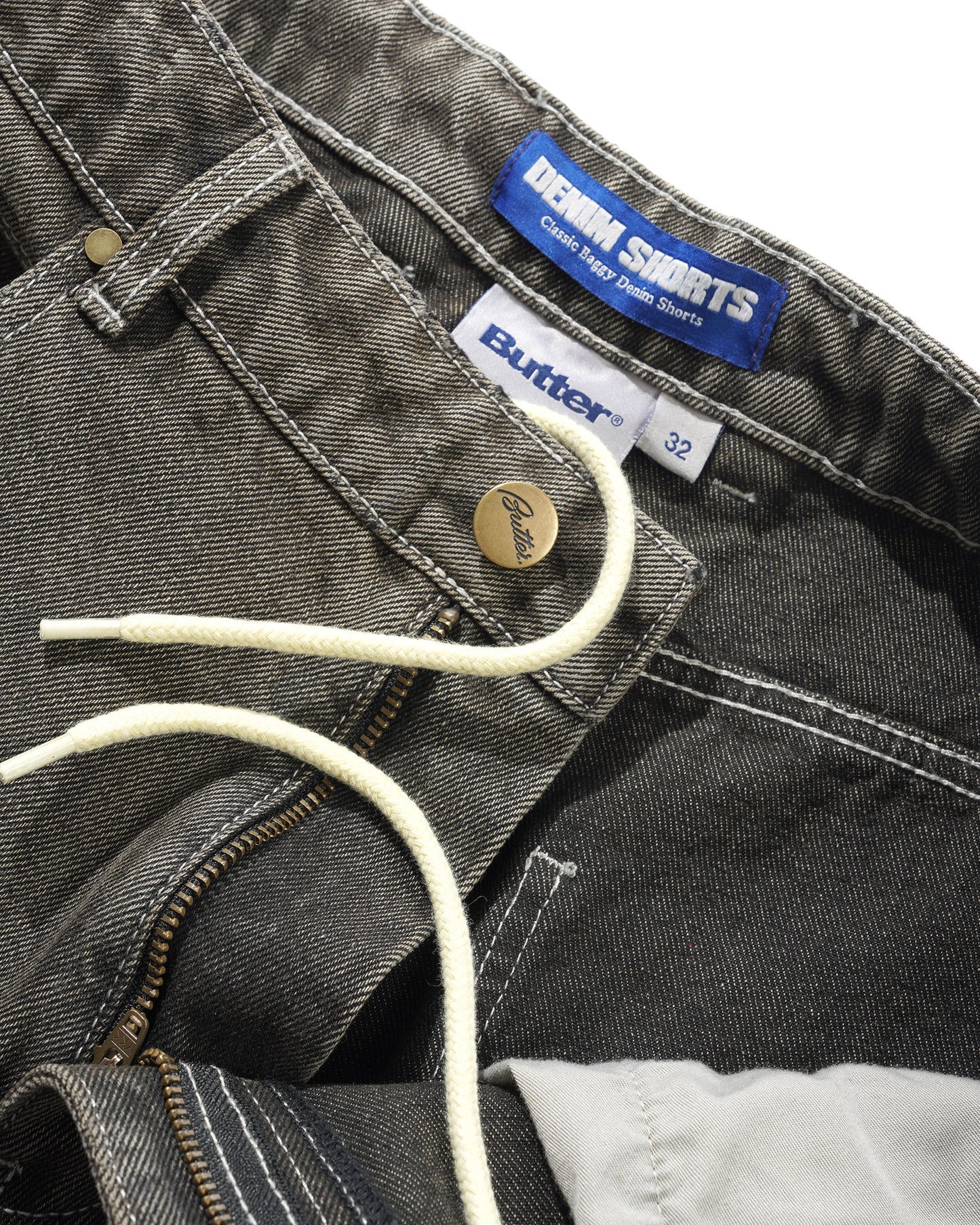 Roach Denim Shorts - Black Wash