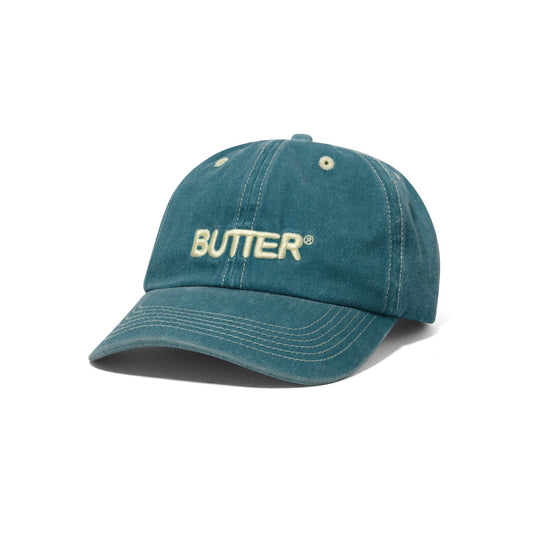 Rounded Logo 6 Panel Cap - Washed Ocean
