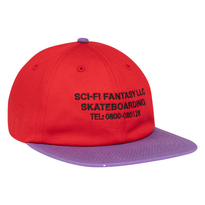 Sci-Fi Fantasy Business Post Cap - Red / Violet