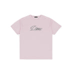 Cursive Smashed Tee - Light Pink