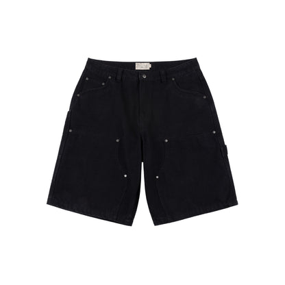 Carpenter Denim Shorts - Jet Black
