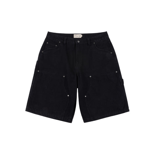 Carpenter Denim Shorts - Jet Black