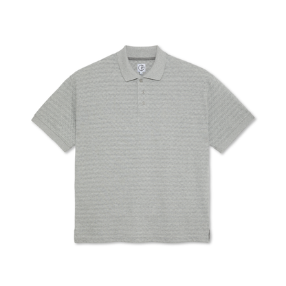 Checkered Surf Polo Shirt - Grey