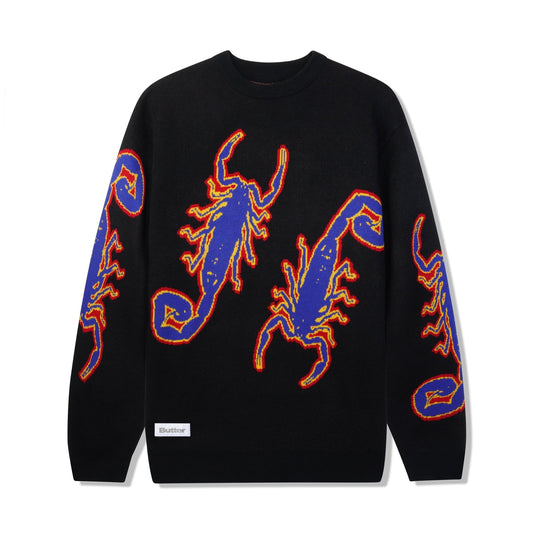 Scorpion Knitted Sweater - Black