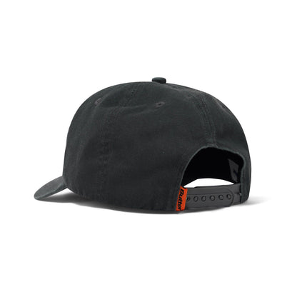Scrawling 6 Panel Cap - Washed Black