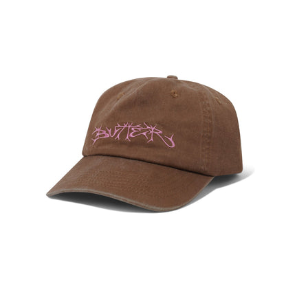 Scrawling 6 Panel Cap - Washed Brown