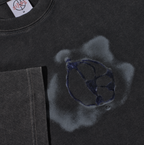 Metal Logo Tee - Silver Black