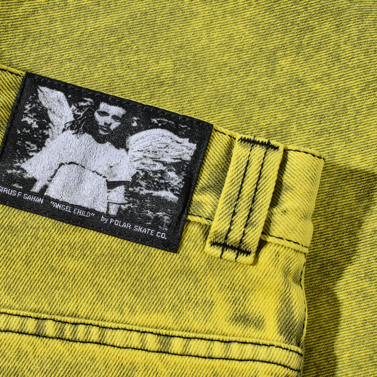 Big Boy Shorts Angel Child - Lemon / Black