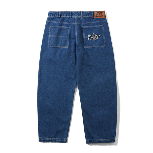 Scribble Denim Jeans - Mid Blue