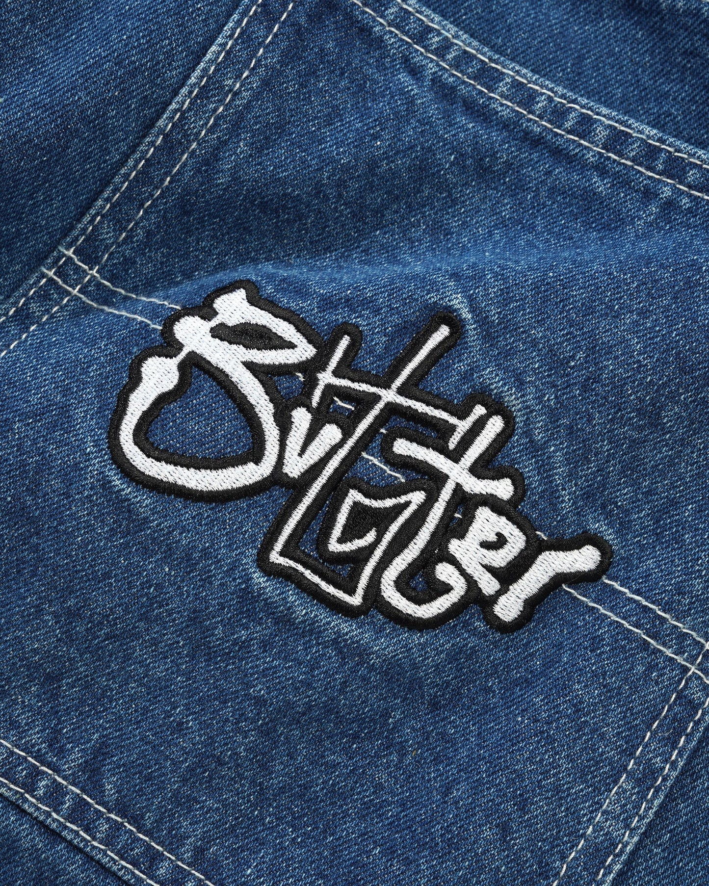 Scribble Denim Jeans - Mid Blue