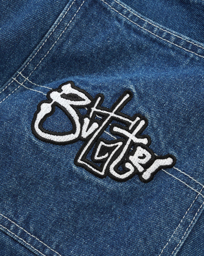 Scribble Denim Jeans - Mid Blue