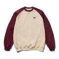 Sketch Waffle Crewneck - Cream / Red
