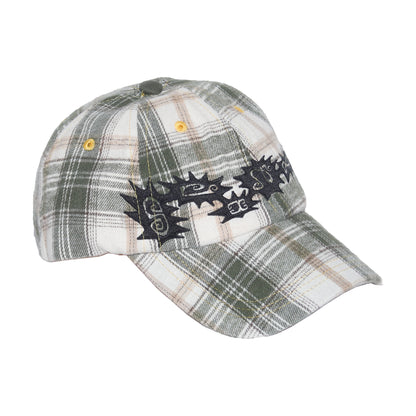 Plaid Spikes Hat - Green