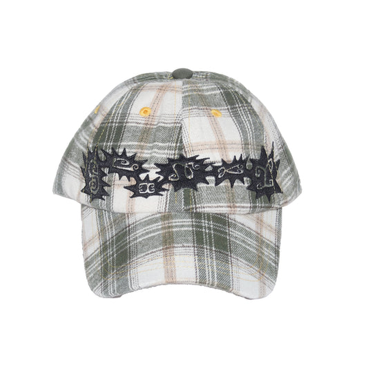 Plaid Spikes Hat - Green