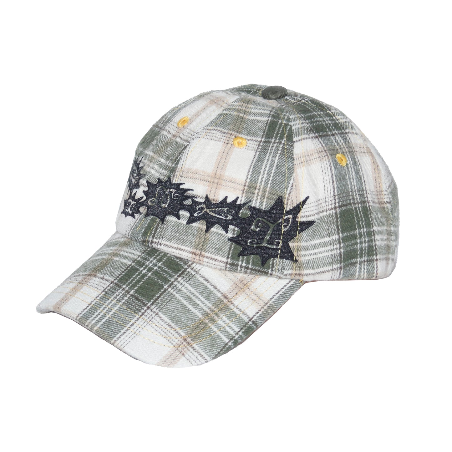 Plaid Spikes Hat - Green