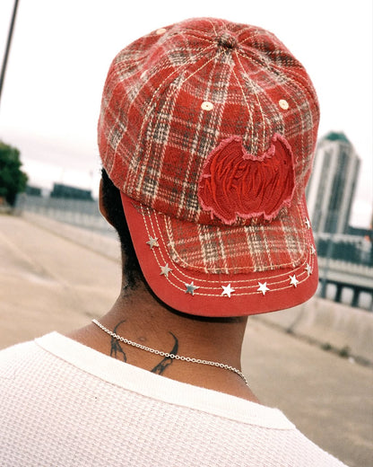 Star Studded Cap - Red
